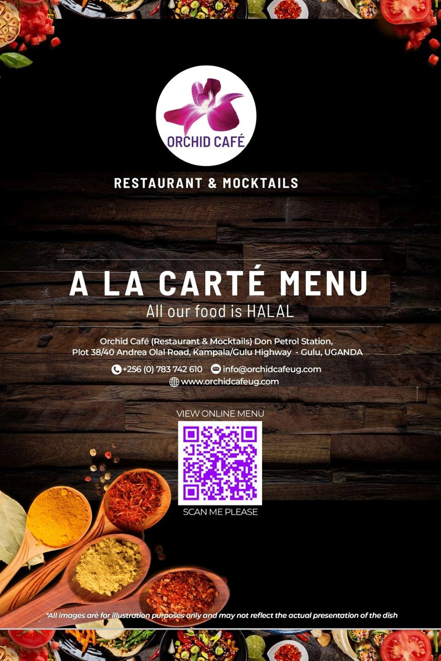 Orchid Cafe Cocktail Menu